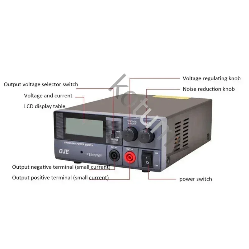 13.8V 30A DC Switching Power Supply  Shortwave Base Station Regulated Power Supply For Radios