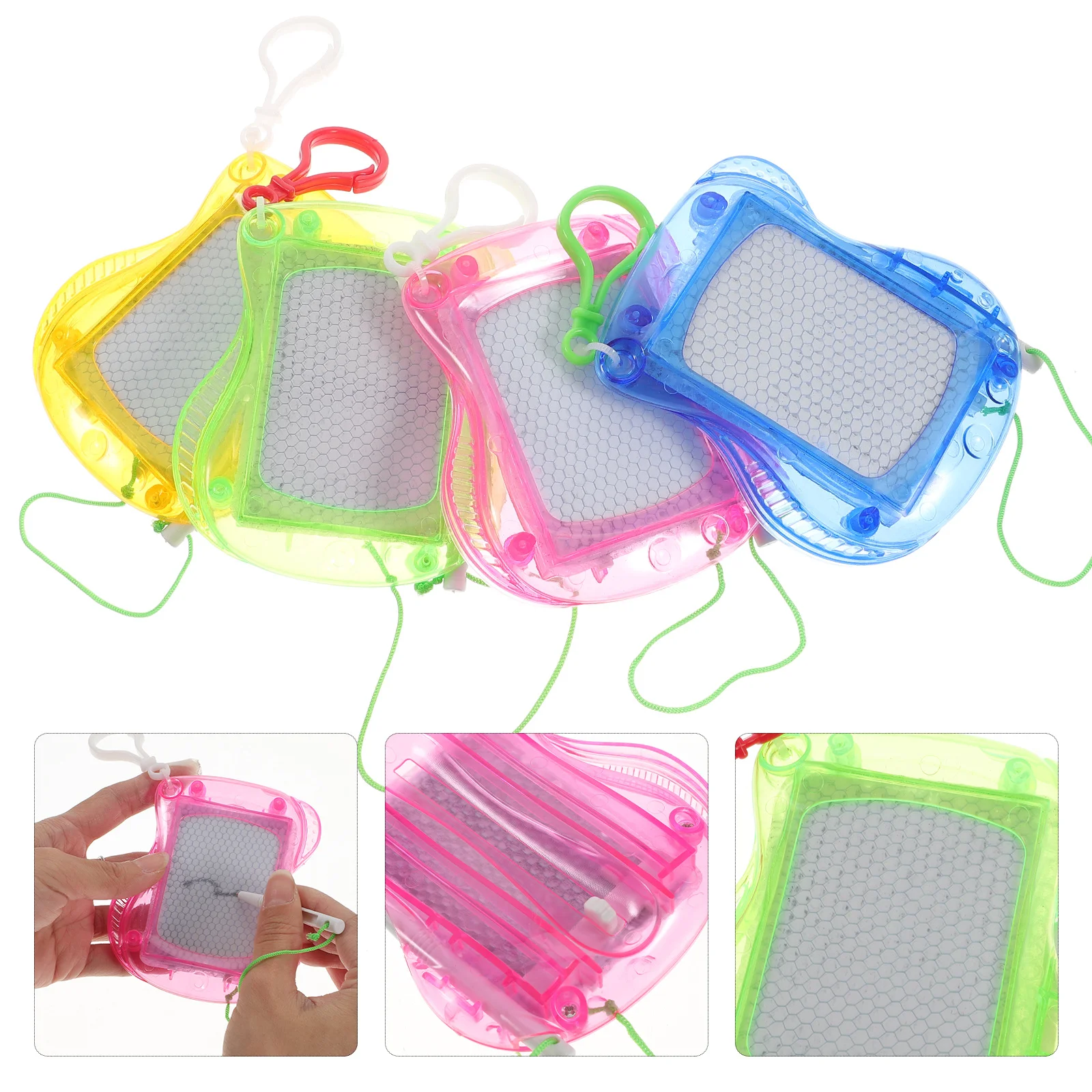 4Pcs Mini Magnetic Drawing Board Doodle Pad Perfect Gift for Birthday Christmas Party Favors Erasable Random Color