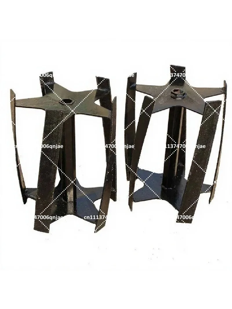 Micro Tiller Weeding Wheel Attachment Anti-Winding Mowing Wheel for Garden Cultivator