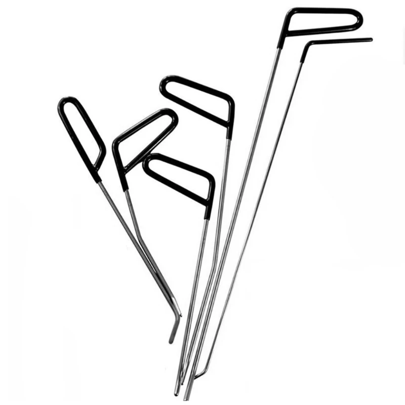 Rods Dent Removal 6Pcs Dent Repair Rods, StainlessSteel Dent Rods, Whale TailDent Repair Tool