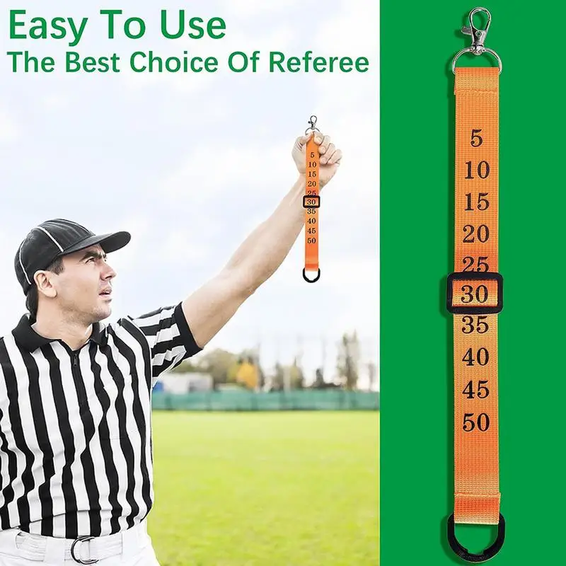 Football Referee Chain Clips Football Gear Indicator Chain Clips Markers Football Nylon Chain Clip Nylon Head Linesman Umpire