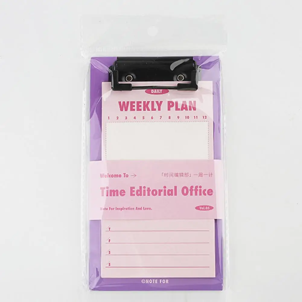 Creative Memo Clipboard Lightweight Clipboard Memo Pad Tear-Off Sheets Daily Weekly Plan Clipboard Sticky Note  Self-discipline