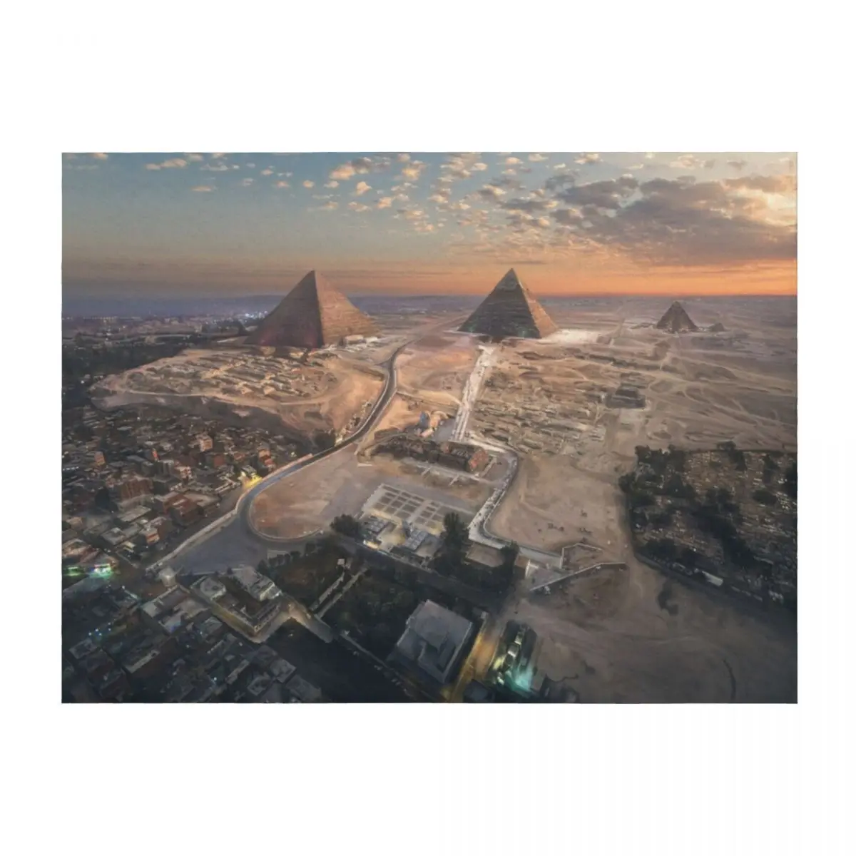 

Great Pyramids of Egypt Throw Blanket Travel Weighted manga Giant Sofa Blankets
