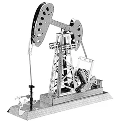 Drilling Well 3D Metal Puzzle Laser Cutting Kits Handmade Assembly Model Jigsaw Puzzle Toys For Kids Adult