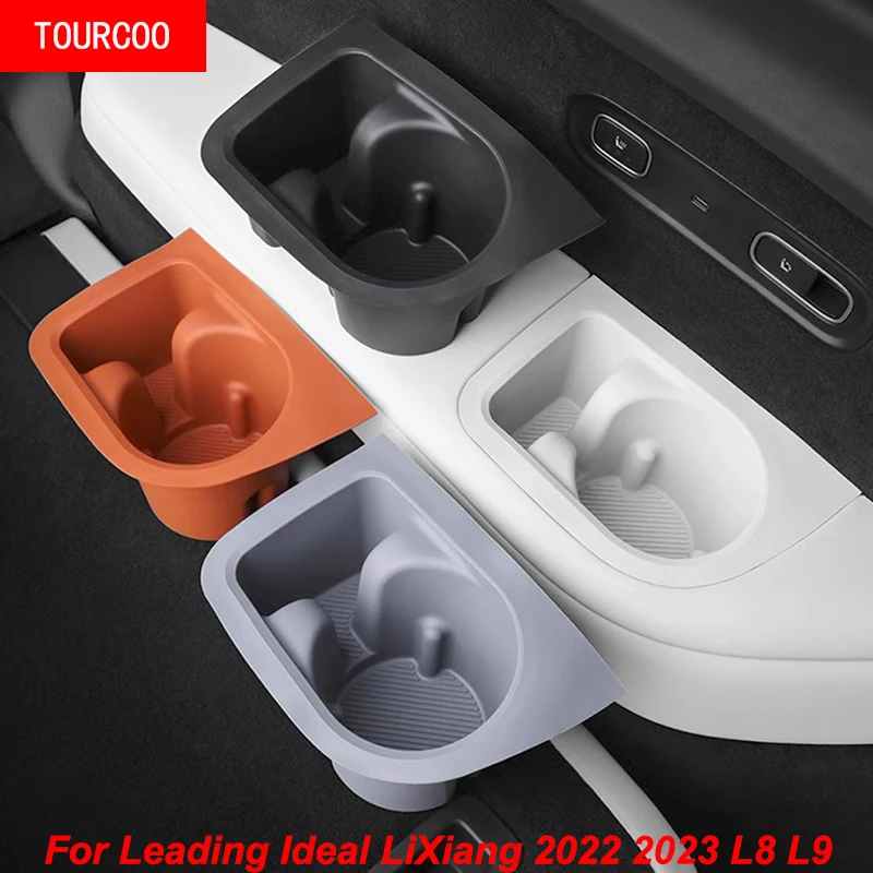 For Leading Ideal LiXiang 2022 2023 L8 L9 Third Row Of Silicone Water Coasters Door Slots Left Right Storage Boxes Accessories