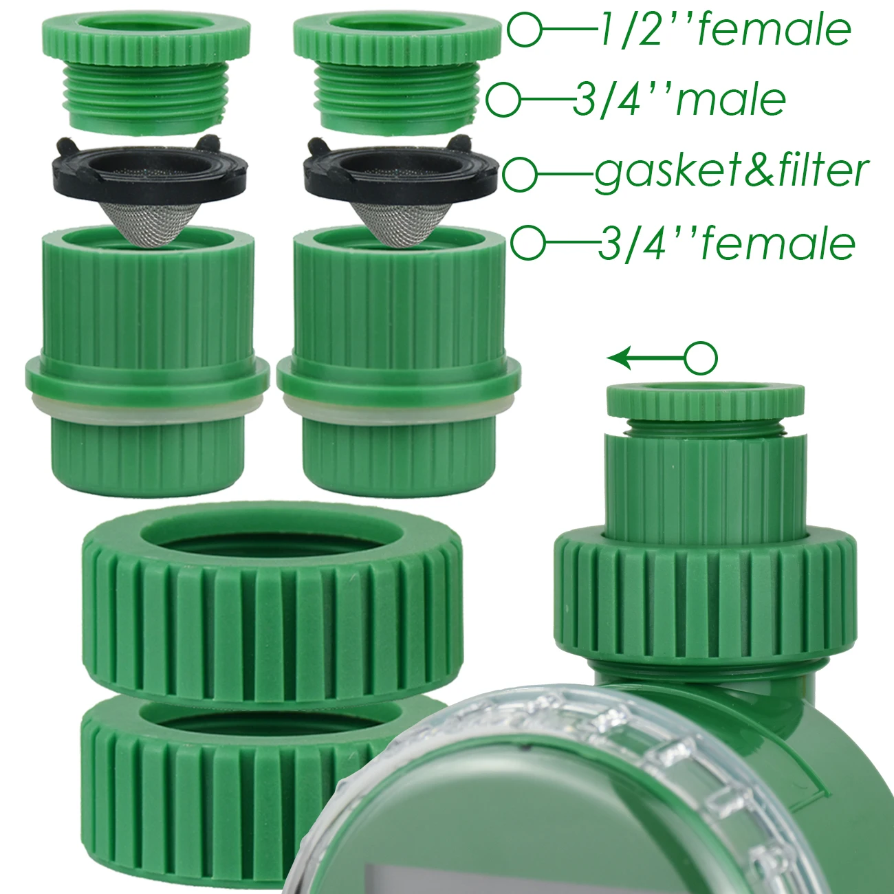 Wymiana 3/4 Cal złącze kranu naprawy automatyczny wyświetlacz LCD zegar podlewania nawadniania elektronicznych ogrodowy sterownik nawadniania