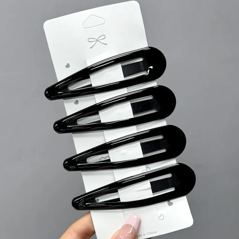 Oversized Metal Snap Hair Clips For Women Water-drop Triangle BB Clip For Thick Heavy Hair Side Jaw Clip Barrette Accessories view 5