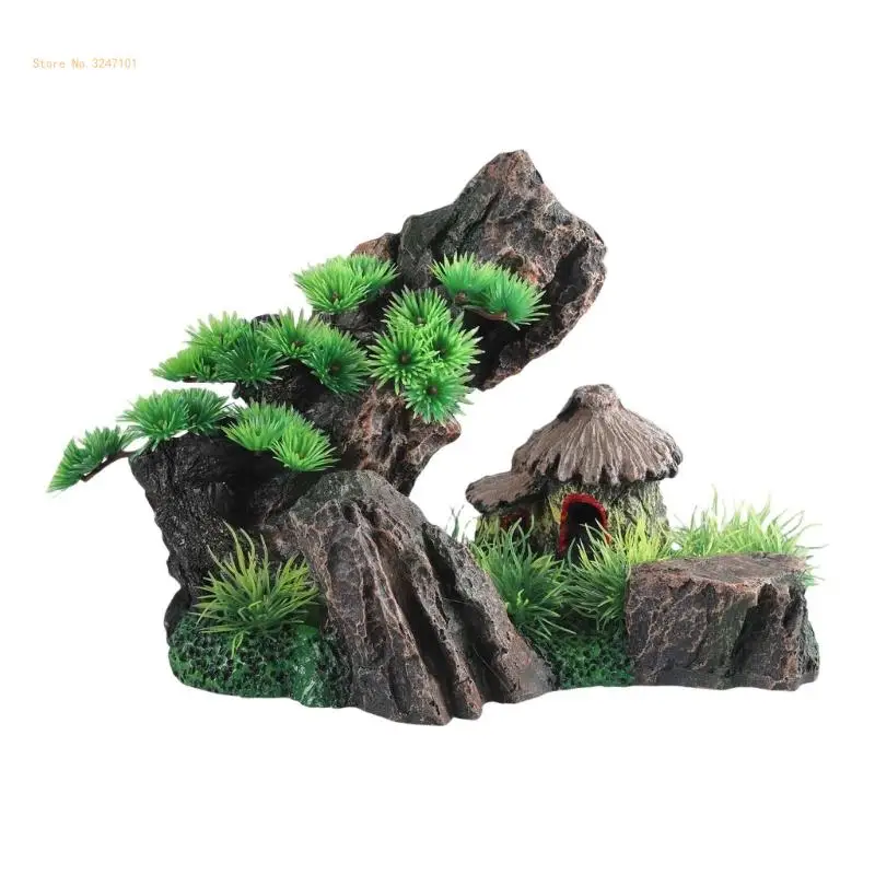 

Resins Aquariums Decoration Set Realistic Mountain Home Office Hotel Ornaments Dropship