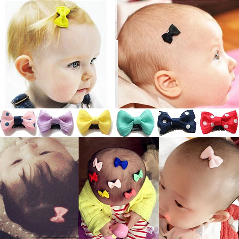 10pcs Baby Girl's Barrettes Bow Ribbon Hair Bow   Clips Hair Clip Hairpins Kids Hair Butterfly Decor Accessories