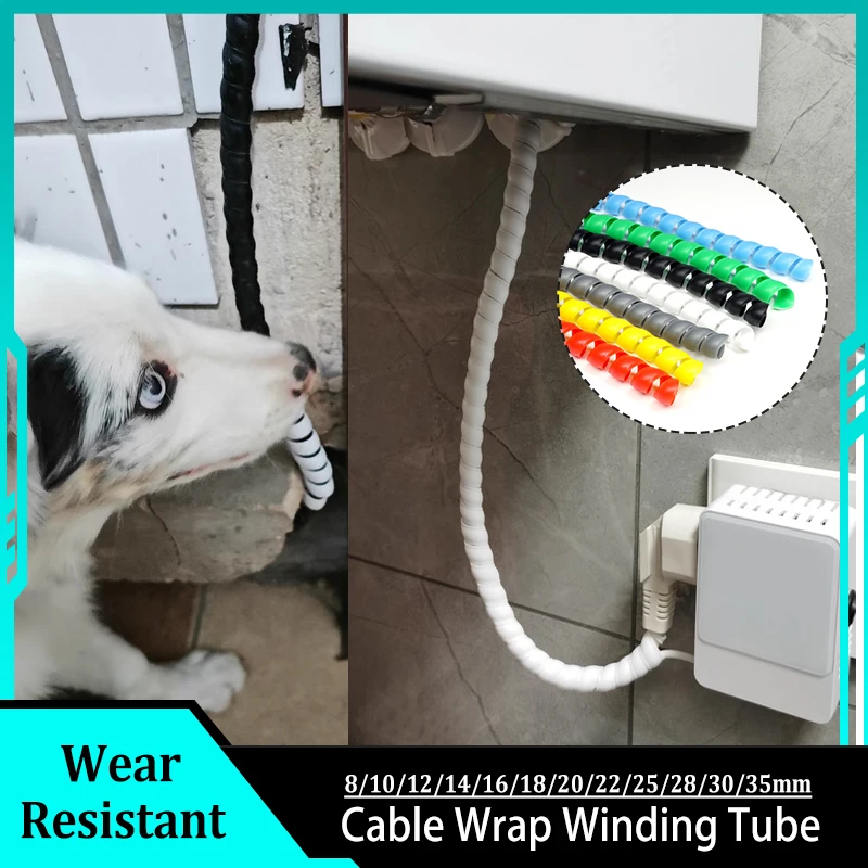 

Wire Organizer Spiral Winding Tube 8/10/12/14/16/18-35mm Cable Protection Sleeve Tube Protection Sleeve Wrap Winding Protector