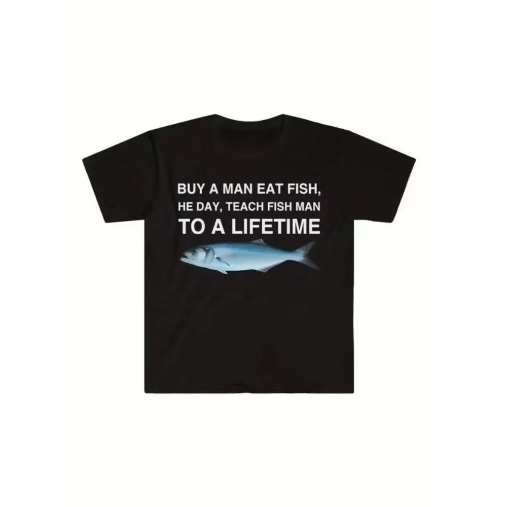 Funny Fishing Meme Men Graphic T-Shirt 