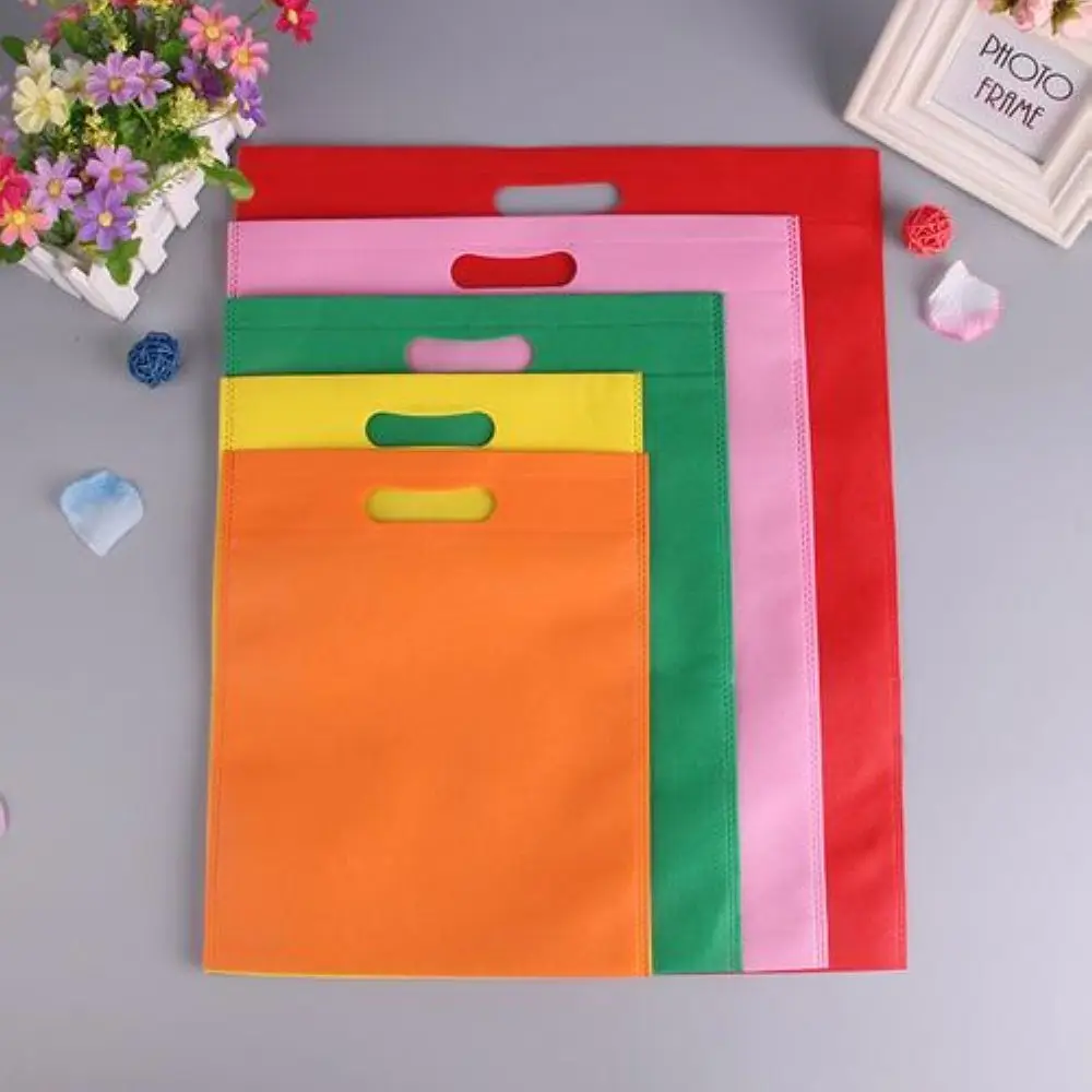 20 шт., оптовая продажа, сумки для покупок из нетканого материала с логотипом, многоразовая большая сумка с ручкой для упаковки/складения, персонализированная