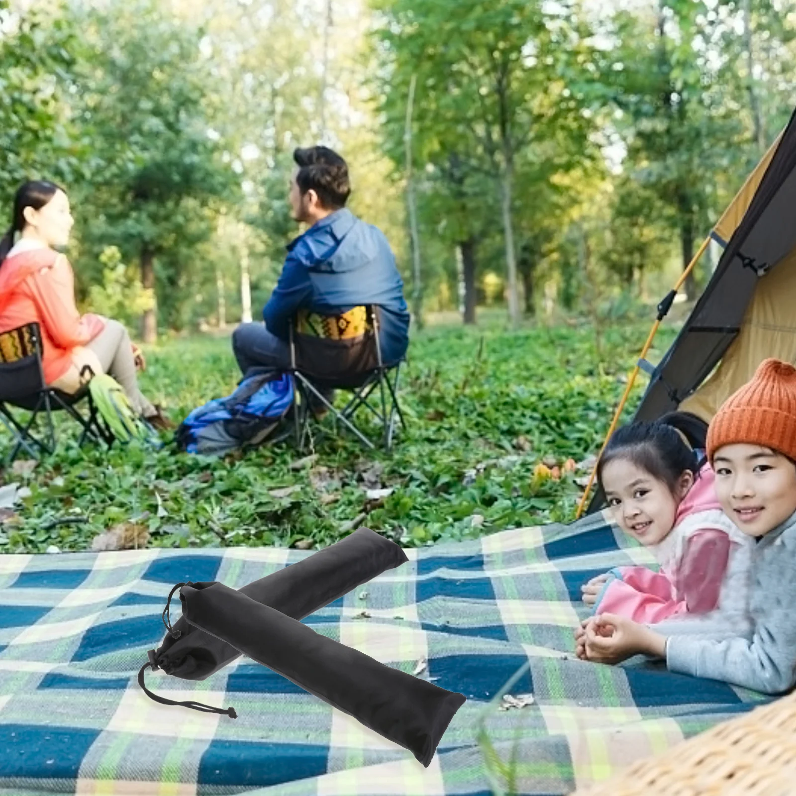 

3pcs Outdoor Tent Storage Lightweight Oxford Cloth Water Resistant Carry Bag for Trekking Poles Tent Rods Stakes Canopy Hiking