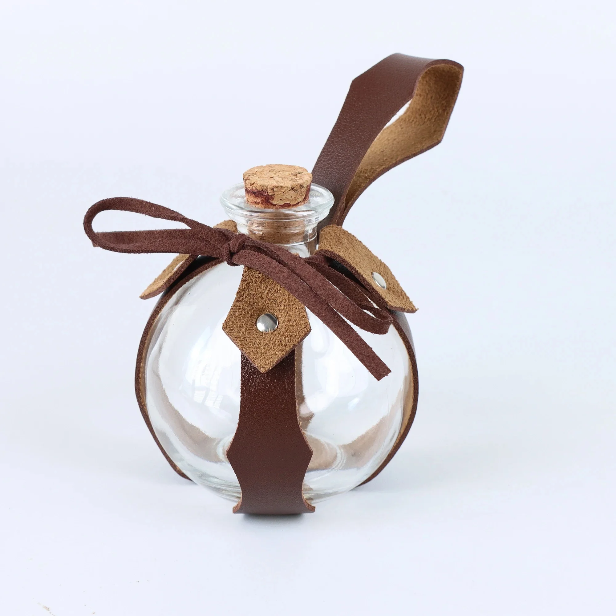 Medieval Magic Potion Bottle with Holster Renaissance Costume Accessories for Cosplay Alchemist Props
