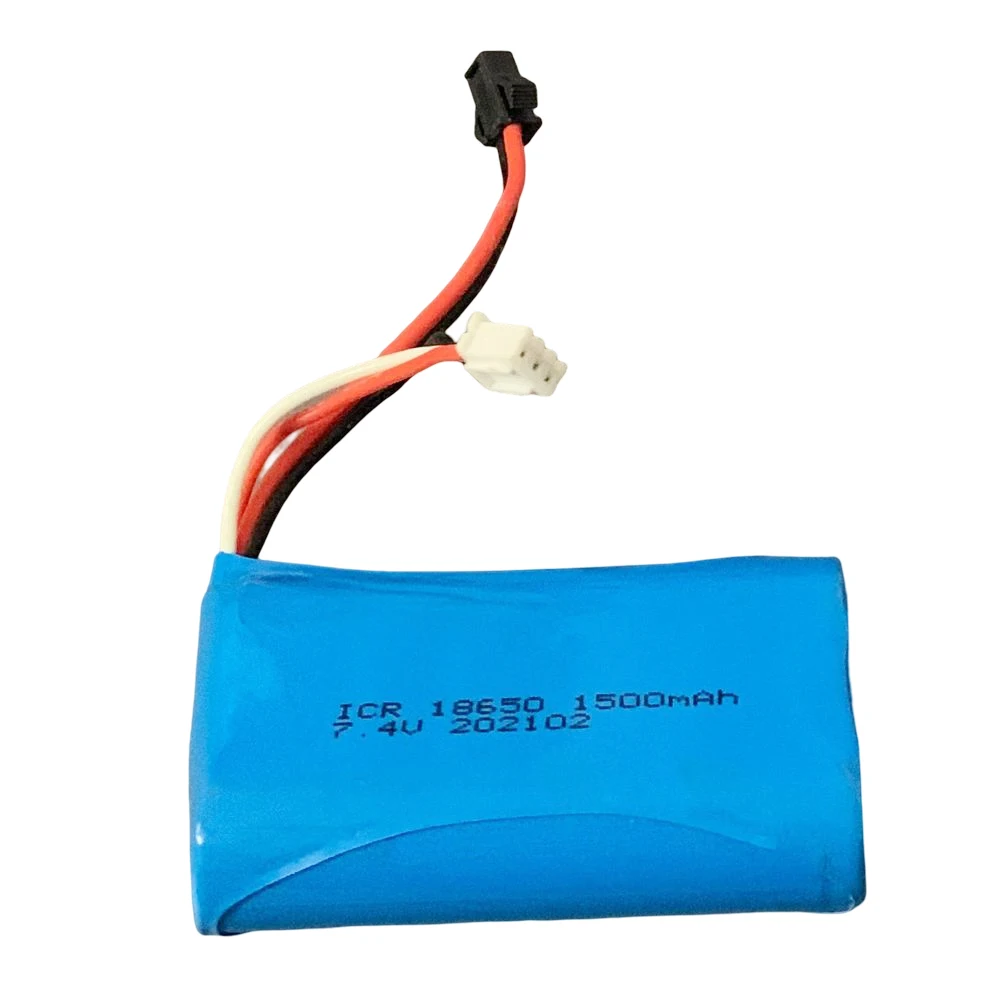 

7.4V 1500mAh 18650 Lipo Battery Replacement Parts Enchufe SM Apply in H101 Remote Control Speed Boat Universal