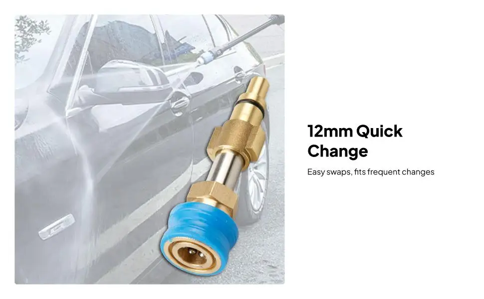 Foam Cannon Adapter 1 4 Quick Connect Brass Pressure Washer Fitting Snow Foam Lance for Auto Care