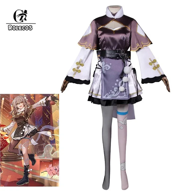 ROLECOS Honkai Star Rail Trailblazer Female Protagonist Cosplay Costume 2024 Spring Festival Gala Dress Halloween Party Uniform