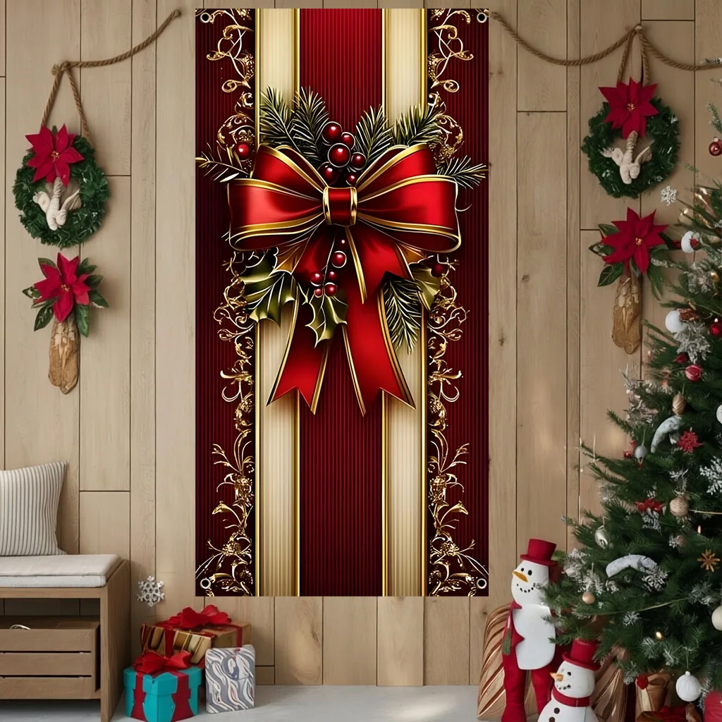 Christmas flag Winter Holiday Art Print Wall Hanging, Wall Blanket for Dorm Bedroom Streaming Background Home Part Decor Gift