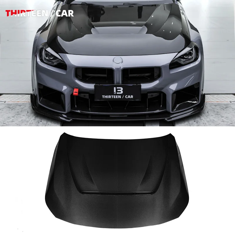 

Сухой капот из углеродного волокна в стиле N для BMW M2 Coupe G87, новый сорт, аэродинамический вентилируемый капот и аксессуары, обновление