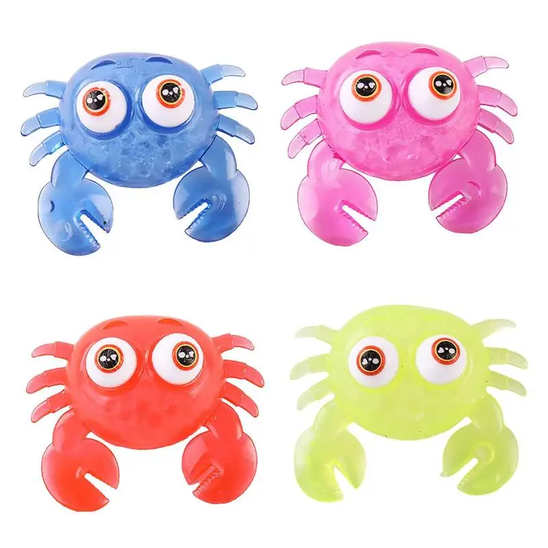 

Soft Crab Balls Pinch Ball Soft Squish Push Bubble Stress Relieve Vent Squeeze Toys Elastic Stress Balls For Kids Funny Gadget