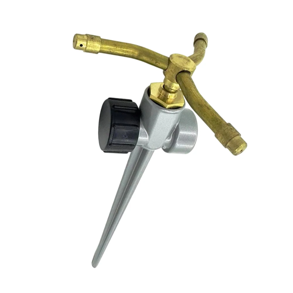 360 Degree Lawn Sprinkler with Full Rotation and Motion Detection Aluminum Alloy Brass Construction Lightweight