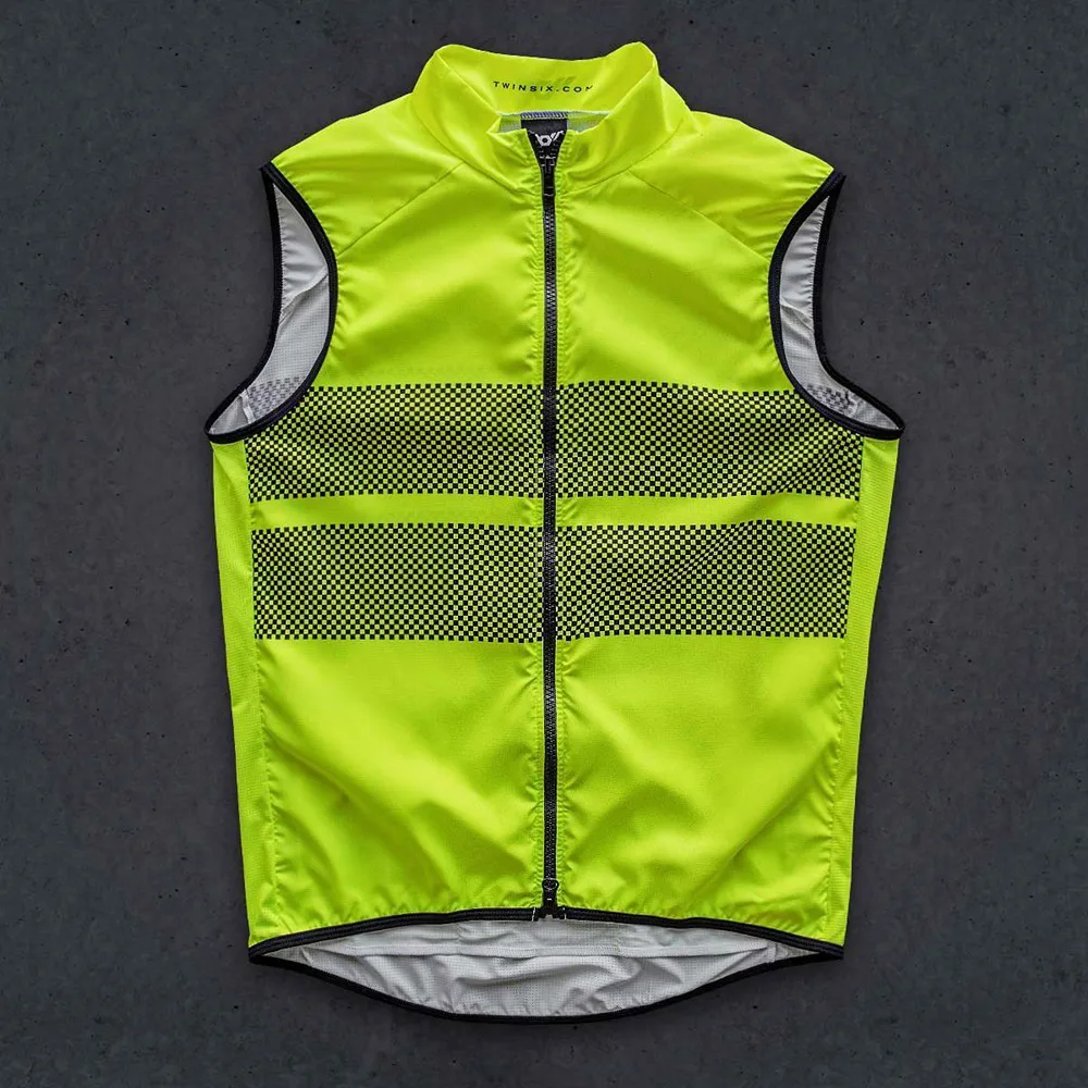 Twin Six 6 Windproof And Waterproof Long Sleeve Cycle Windbreaker Vest Man Road Bike Apparel Replica