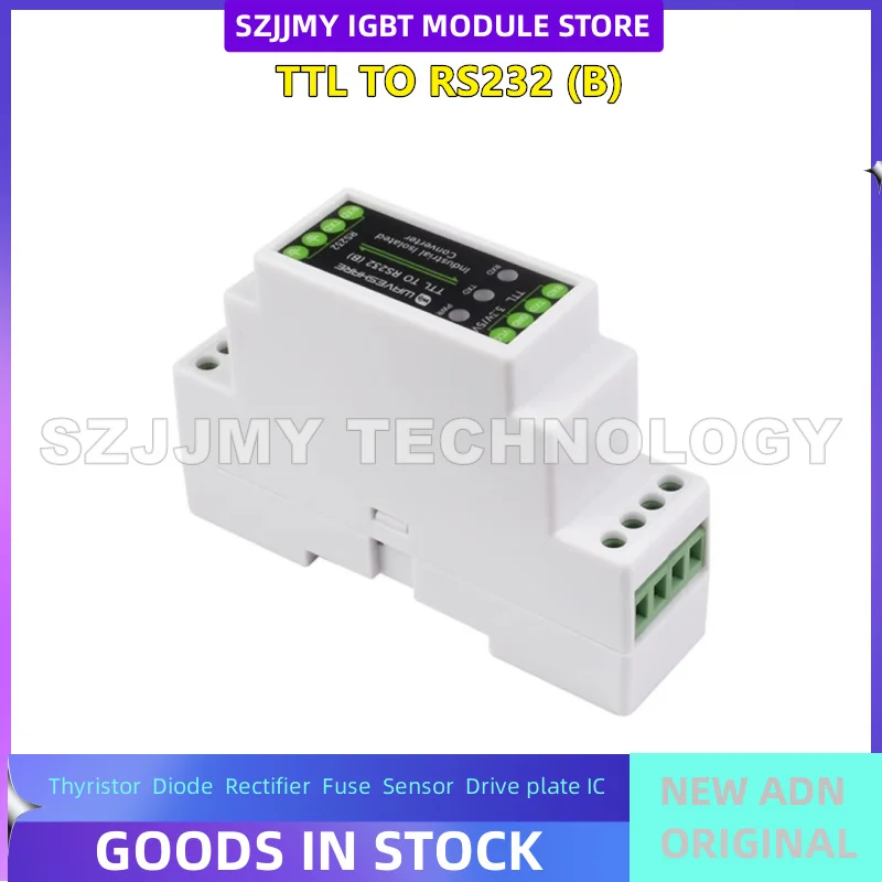 NUOVO convertitore seriale da TTL a RS232 montato su guida di livello industriale con multipli circuiti di protezione di isolamento