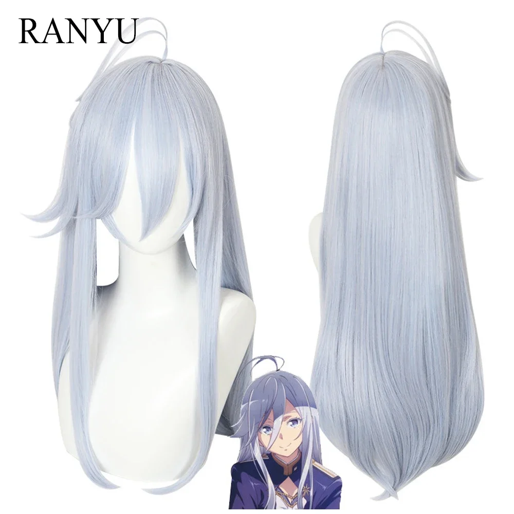 

RANYU Women Wigs Synthetic Long Straight Blue Anime Cosplay Hair Heat Resistant Wig For Party