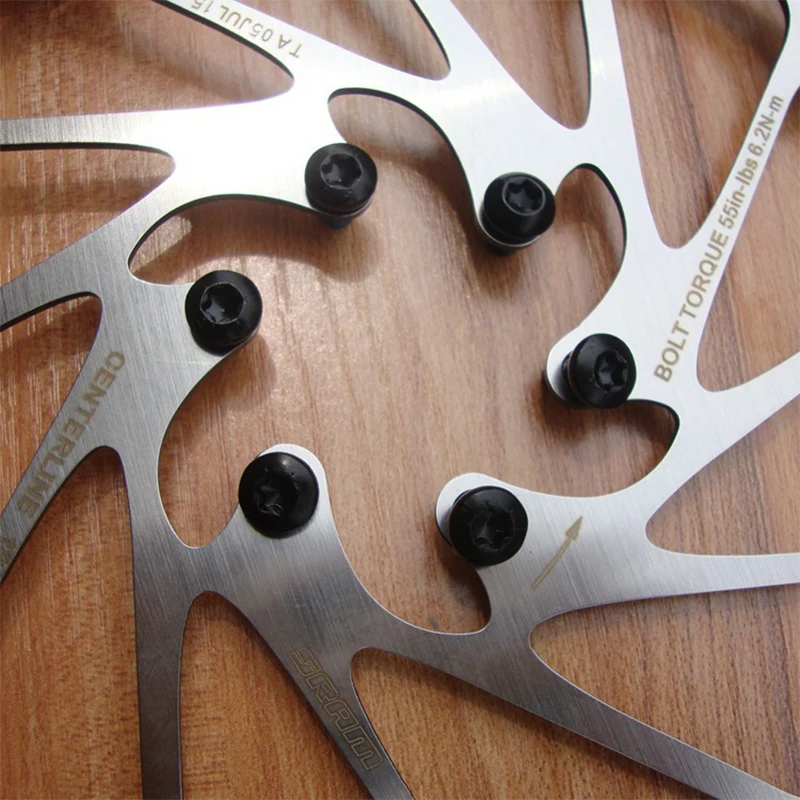 Rotore del freno a disco per bici da bicicletta MTB Linea centrale 160mm 180mm 203mm Rotori a disco freno idraulici da strada MTB in acciaio inossidabile Linea centrale