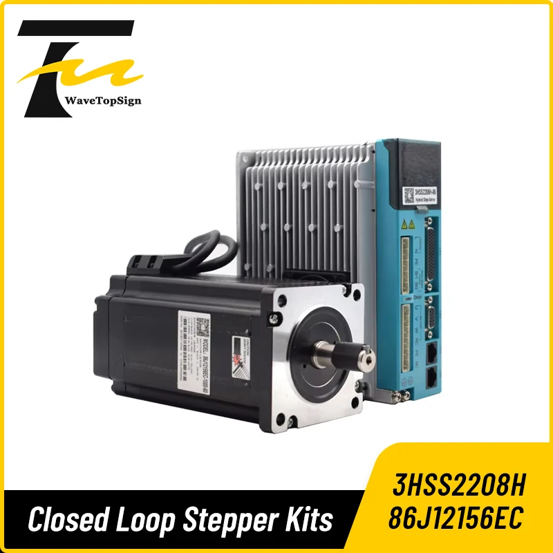 

JMC NEMA34 Серия 86 Гравер Шаговый двигатель с замкнутым контуром 86J12156EC-1000 Напряжение 75 В Крутящий момент 8,5 Нм Сервопривод 3HSS2208H