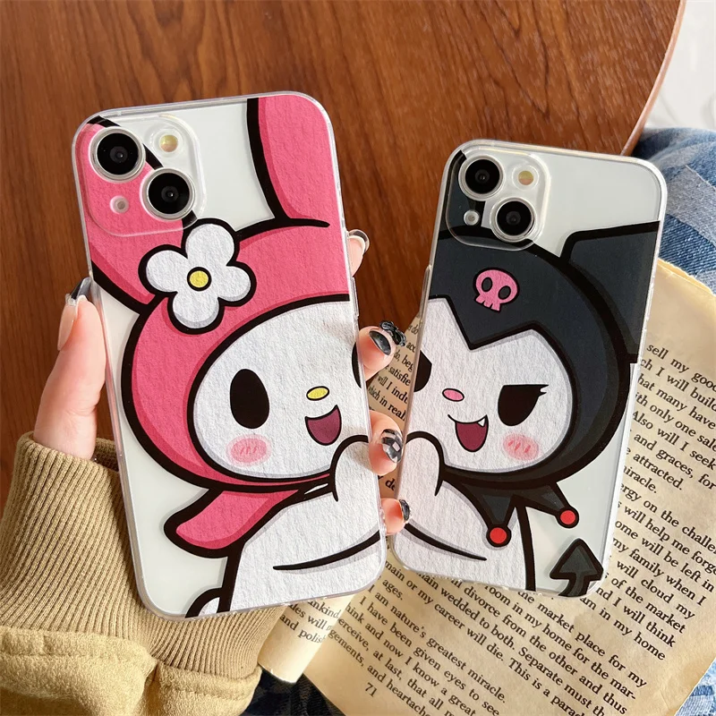 Mars Melody ile Samsung Galaxy A73 A13 A51 A71 A04 A04S A04E A14 A34 A54 A13 A23 A33 A53 A12 A22 için En İyi Kuromi My Melody Yumuşak Kasa