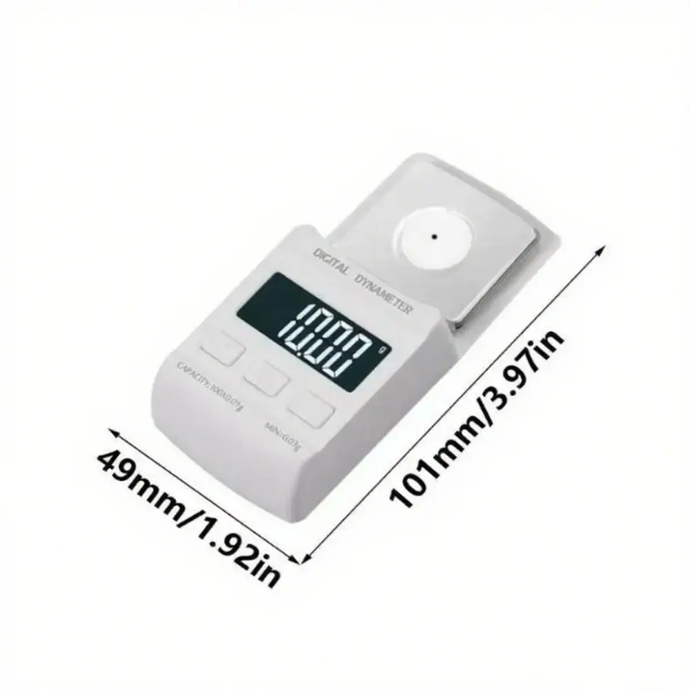Klein formaat digitale draaitafel krachtschaal achtergrondverlichting ontwerp LCD-scherm Stylus krachtmeter zwarte kleur draagbaar
