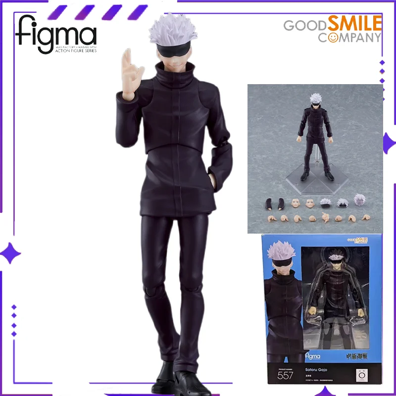 

【 in Stock 】 Max Factory Original Figma # 557 Spell Battle Gojo Satoshi Anime Mobile Doll Model Handmade Toy Gift Collection