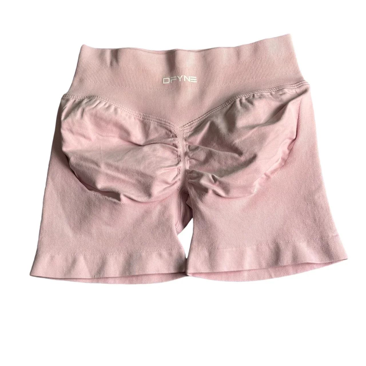 تأثير السراويل مع شعار 4.5 ''منخفضة الخصر سلس اليوغا السراويل Scrunch بوم الصالة الرياضية السراويل تجريب السائق قصيرة تمتد اللياقة البدنية قصيرة