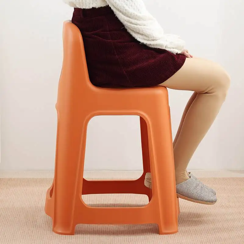 

Modern Home Bar Stool Backed Thickened High Table Stool Foldable Bathroom Accessories Household Cleaning Tools Bar Counter Stool
