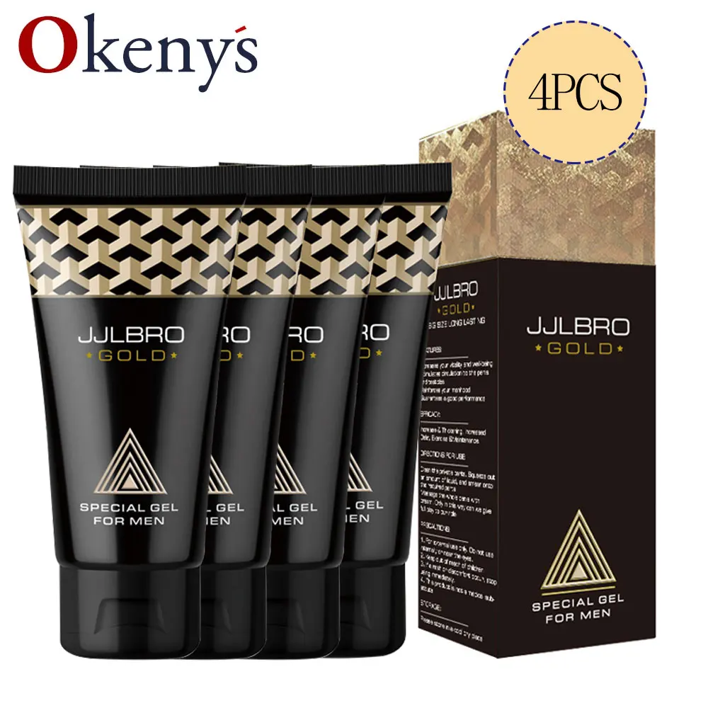 4pcs Male Penis Enlargement Cream XXL Big Dick Cream Strong Sex Lube Fragrance Penis Extender Perfume Men Body Massage Gel