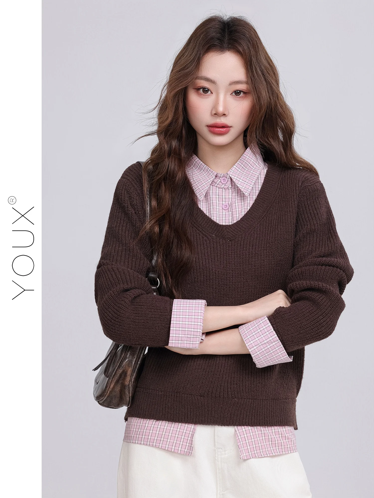 

Zongyu Sweet Knitted Long Sve Sweater New Arrival Casual Sle Collar Polyester Fiber Soft And Comfortable for Women
