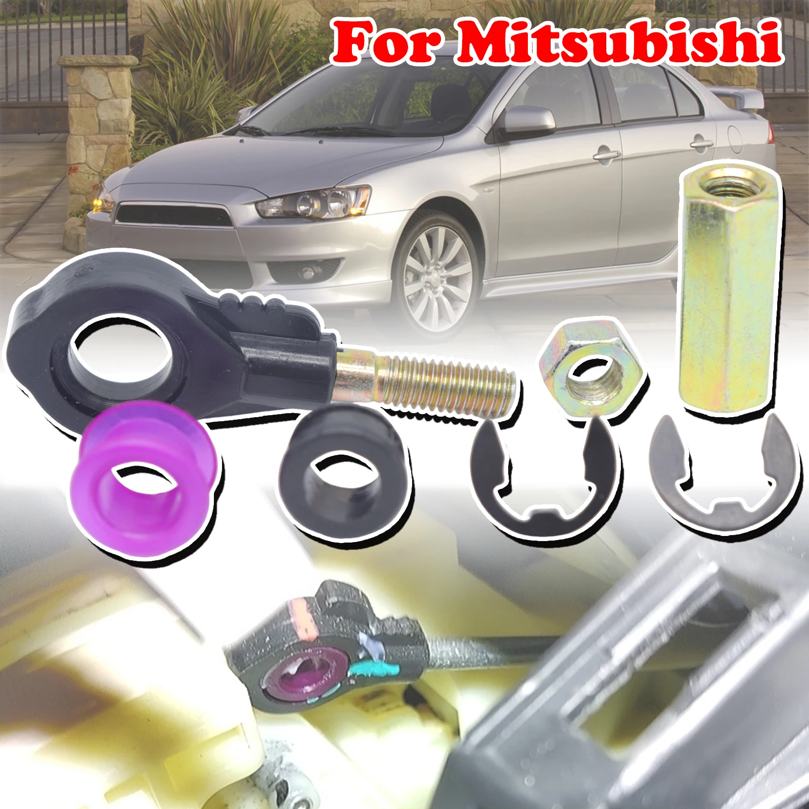 

Gear Shift Cable For Mitsubishi Eclipse Lancer Mirage4 Eyelet Control Bushing Shifter Lever Selector End Rod Connect Adapter