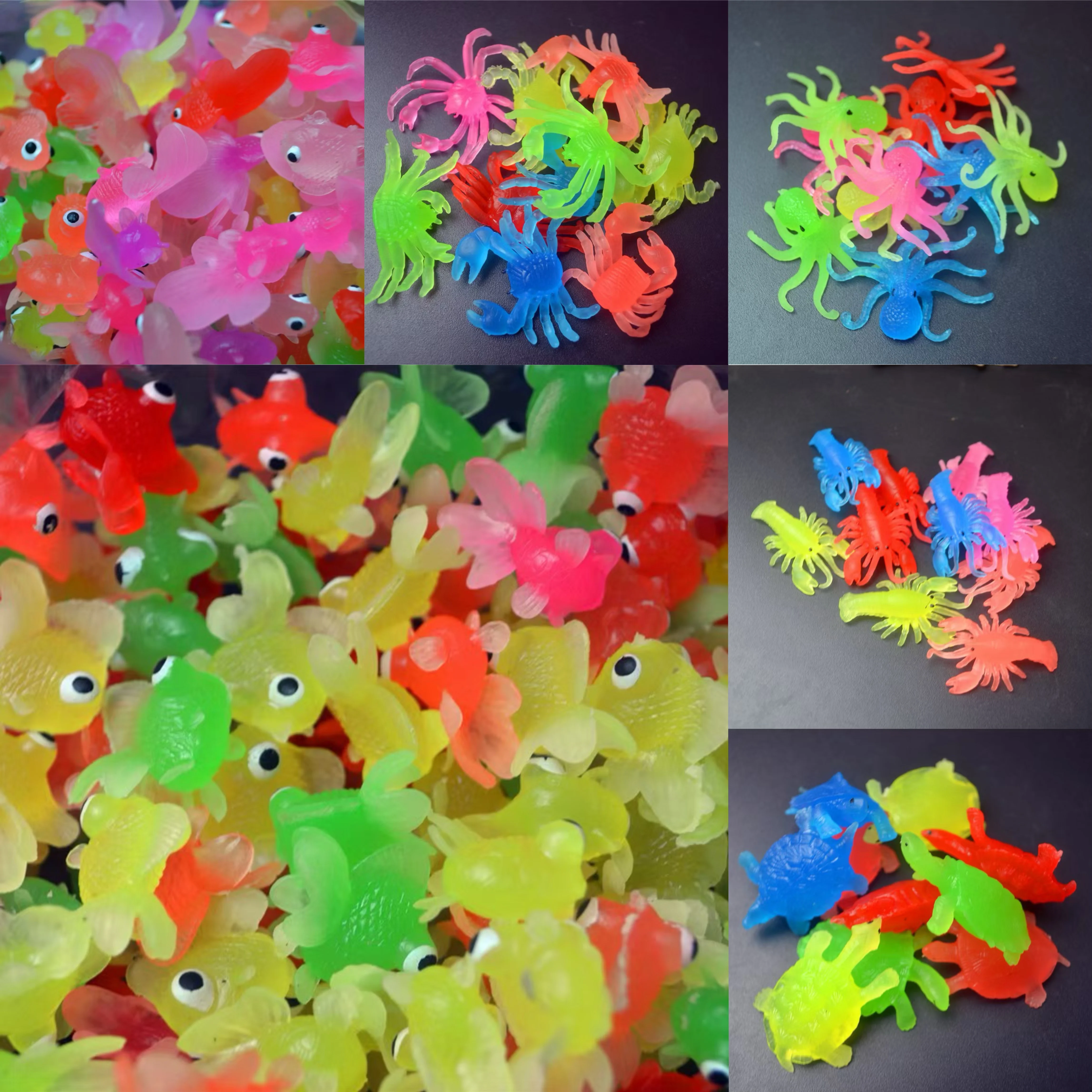 10 pz/set Bambini Gomma Morbida Pesce D'oro Giocattoli Da Bagnetto Per Bambini Simulazione Mini Pesce Rosso Acqua Bambino Divertimento Nuoto Regali Da Spiaggia