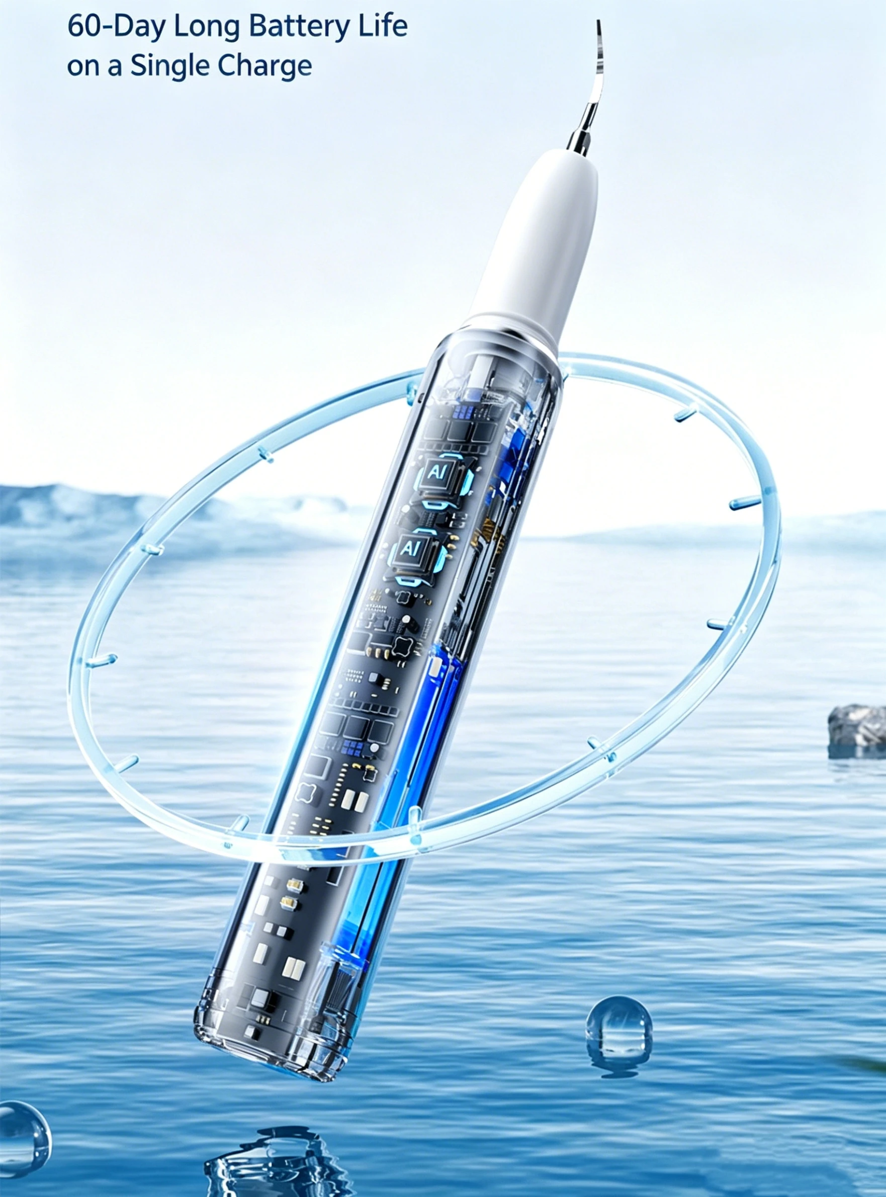 Pet Dental Scaler for Dogs And Cats Ultrasonic Tooth Cleaner with LED Light Tartar Removal Teeth Cleaning Tool image 3
