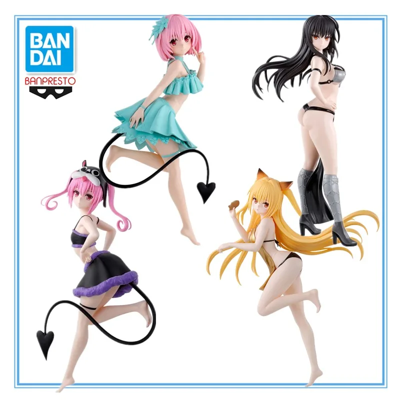 In Stock Original Bandai To LOVE Momo Belia Deviluke Kotegawa Yui Eve Nana Asta Deviluke Anime Doll Model Collection Toys Gifts