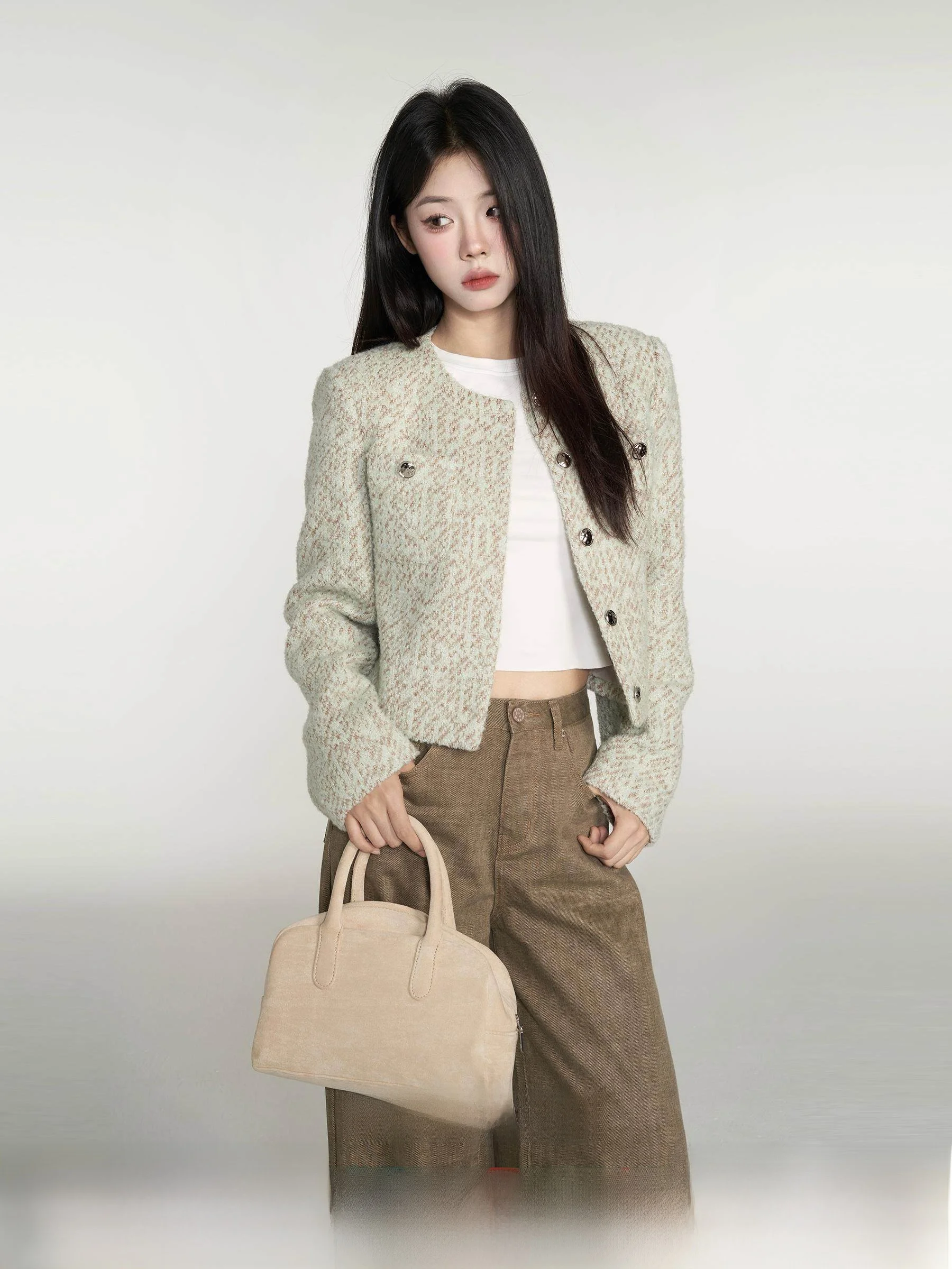 

Faionable ort Coat Jaet Women's Autumn New Sle Korean High-End Feeling Berry Small Wild Stberry Fraance Sle