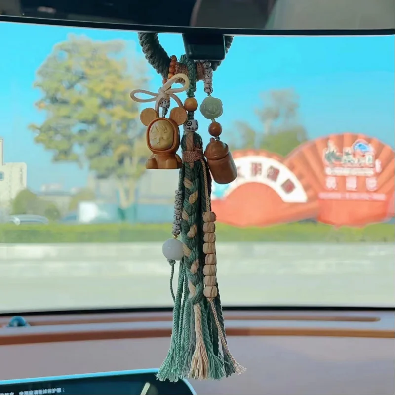 Angel Baby Car Hanging Suitcase Hanger With Peach Wood Small Feeding Bottle Drip Passion Fruit Seed Bodhi Spacer Ca Lukcy Chamrs