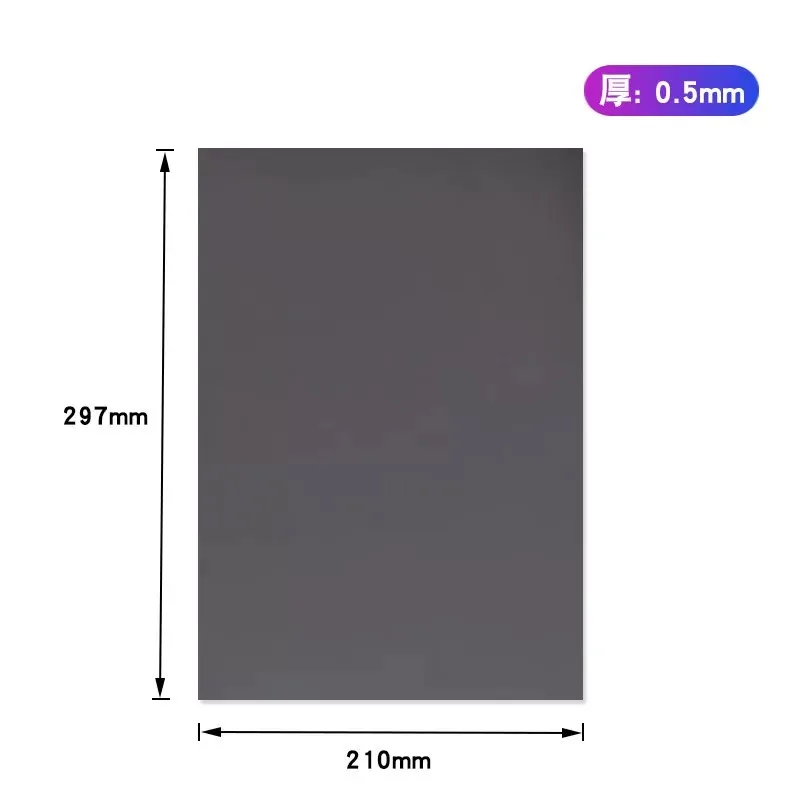 Neue A4-Magnetbögen, 0,5 mm, schwarze Magnetmatten für Kühlschrank, Foto und Bild, Stanzform, Bastelmagnete, magnetisch auf einer Seite – Detail 6