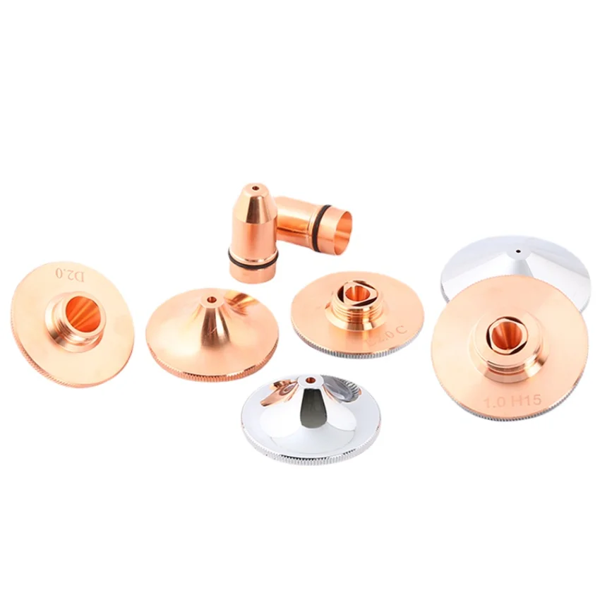 Laser Nozzle Connector Copper S28/32 Caliber 1.0-5.0 Single Double Layer Fiber Optical Cutting Machine Head Spare Equipment Part