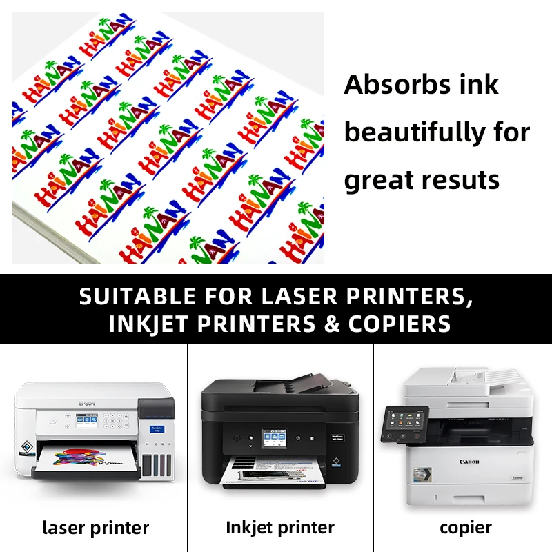 50 ورقة من ورق الملصقات ذاتي اللصق غير اللامع مقاس A4، ملصقات فارغة مقاس 8.3 × 11.7 بوصة مناسبة لكتابة الأسماء، مناسبة للليزر و #4