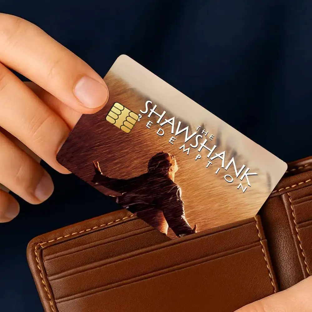 Movie The Shawshank Redemption Credit Card Stickers Skin For Bank Bus Metro 4PCS Cover Film Gift