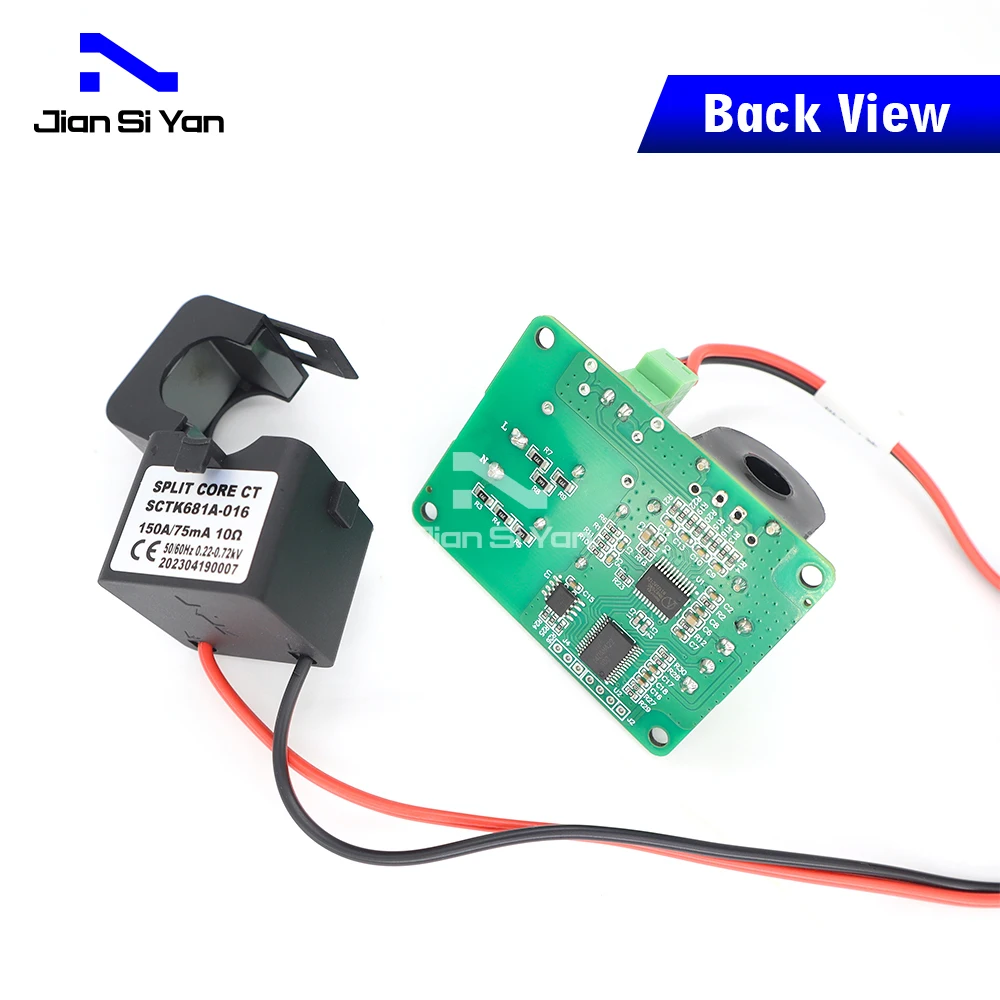 Imagem -04 - Módulo de Medidor de Energia Bidirecional Monofásico Jsy-mk194g 20ma50a ac Ttl Comunicação Modbus-rtu Split Core ct