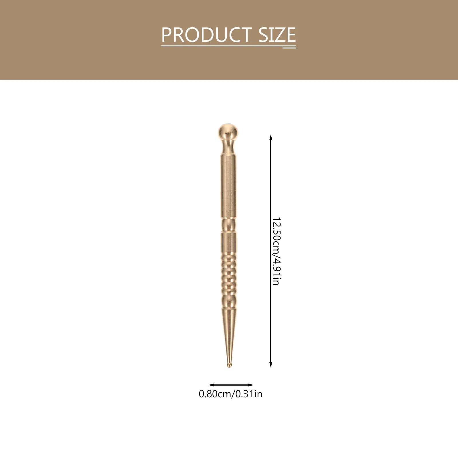 Bastone per massaggio dei punti di agopuntura portatile Massaggiatore meridiano per il corpo facciale durevole e compatto di alta qualità Strumento portatile Strumento per massaggio dei punti di agopuntura