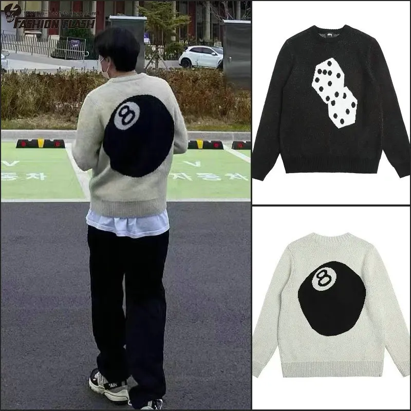 

Свободный вязаный свитер с узором «двойные кубики», из мягкой шерстяной смеси, повседневный, с круглым вырезом, длинными рукавами, для мужчин и женщин